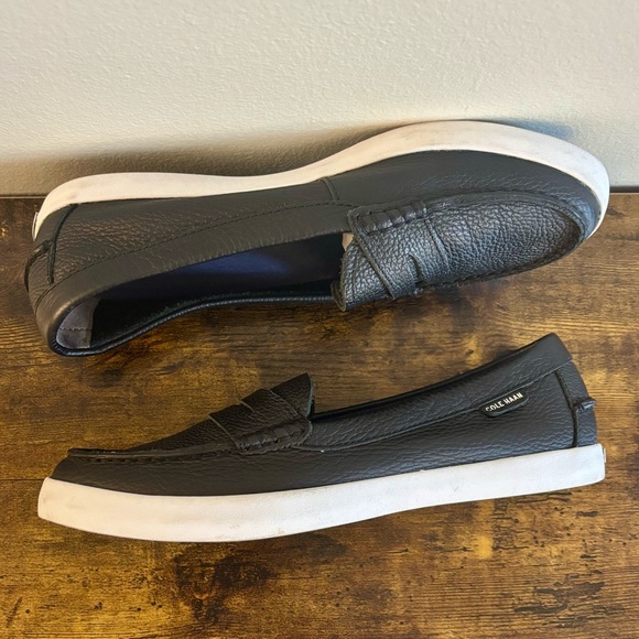 Cole Haan Black Leather Loafers - Picture 2 of 9